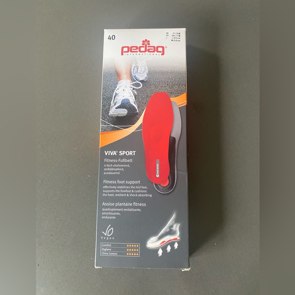 Pedag Viva Sport fitness inserts — new in box!